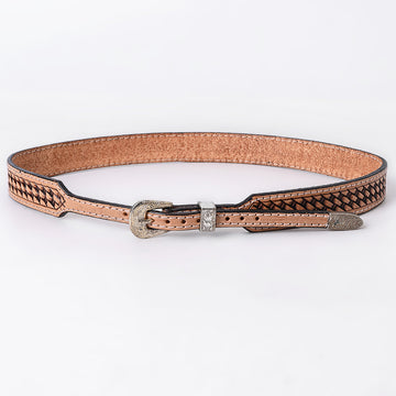 American Darling Hand tooled Hatband Genuine American Leather Western Adjustable Unisex